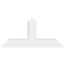 Ekena Millwork Portland Architectural Grade PVC Gable Bracket, 48"W x 22"H x 6"D x 6"F, 11/12 Pitch GBP048X22X0606POR00 - alternate 4